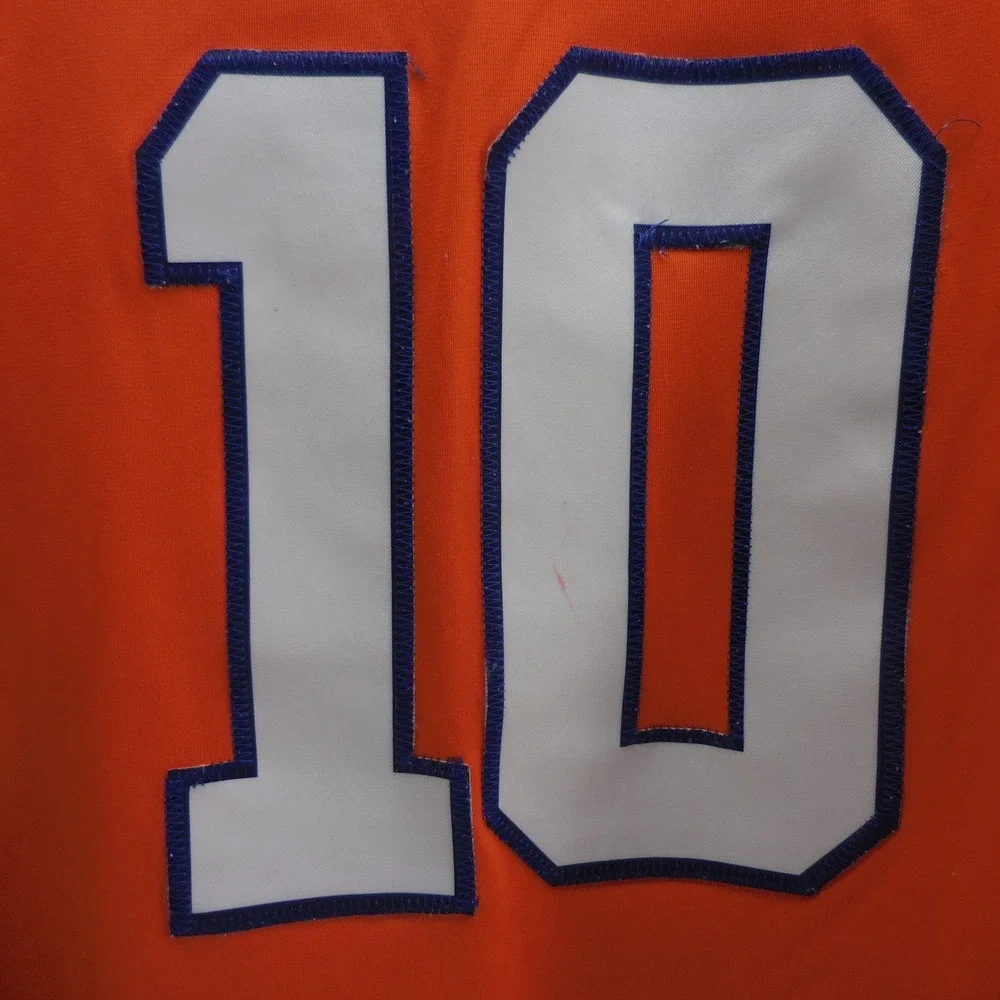 NFL Players Denver Broncos Jerry Jeudy 10 NFL Jersey Mens Large Orange Football